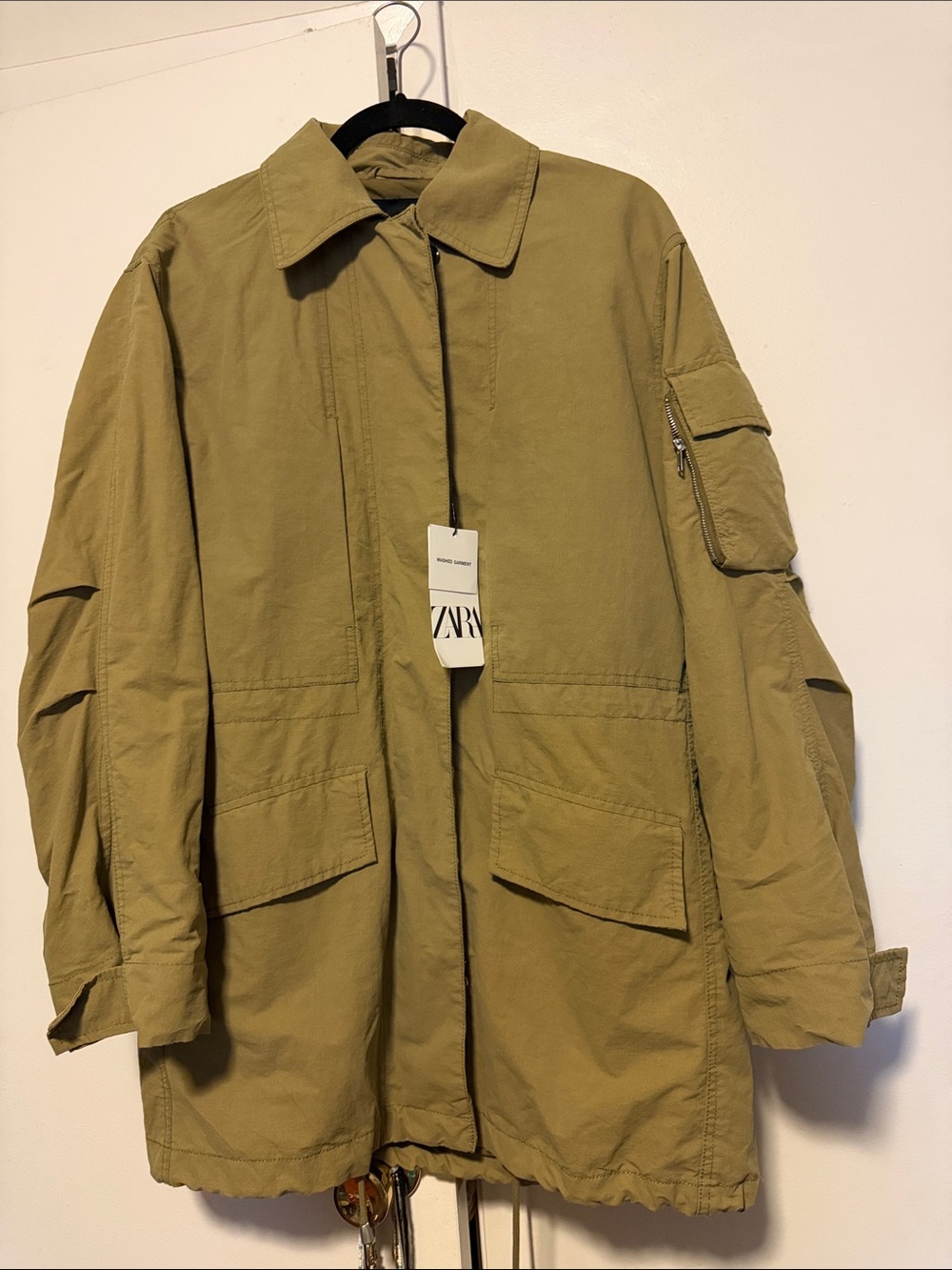 Zara Olive Green Field Jacket